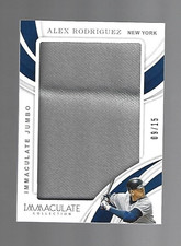 Alex Rodriguez 2019 Panini Immaculate Collection Immaculate Jumbo Relics 9/15 ⚾