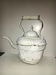 Antique 1920 s Very Old Copper Large Teapots Metal Hand made 10" Weight 650 g  - Picture 1 of 12