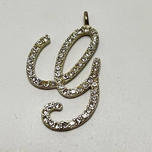 Colgante con joyas tachonado letra G joyería de moda - Imagen 1 de 8