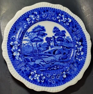 Blue Spode's Tower 10.5” Dinner Plate(s) Copeland England Gadroon Older Mark VG - Picture 1 of 2