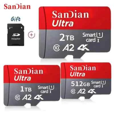 Micro TF SD Card 2TB Memory card Flash Class 10 SD Card TF Flash Memory card L - Immagine 1 di 4