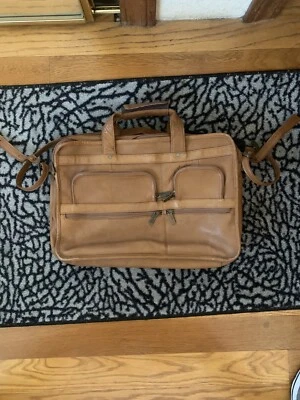 Bolso multibolsillo de cuero David King Foto 1 de 4