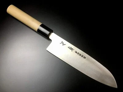 Японский нож шеф-повара ARITSUGU Santoku синий стали 180 мм 7,08» персонализировать N - Изображение 1 из 4