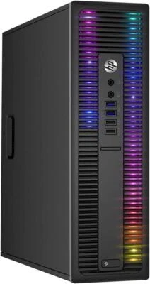 HP RGB GAMING DESKTOP COMPUTER PC INTEL i5 GEFORCE 730 16GB 2TB HD WIFI WIN 11 - Image 1 of 3