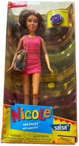 Nicole Hola Bonita Salsa Doll Latin Fashion Doll in Pink Dress & Purse NEW - Picture 1 of 2