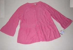 MERONA CHILD MEDIUM PINK KNIT CARDIGAN BELL SLEEVES TARGET L NWT - Picture 1 of 1