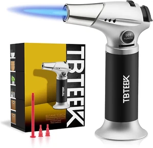 Butane Torch, Kitchen Torch Cooking Torch with Safety Lock & Adjustable - Picture 1 of 12