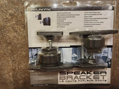 2pk of Atlantic Satellite & Surround Sound Speaker Mounting Brackets SPB03 NEW  - Image 1 of 2