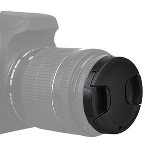 KIWI 55mm Snap-on Center Pinch Front Lens Cap Filter Cover for Sony Canon Nikon - Picture 1 of 8