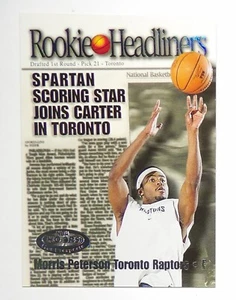 Raptors 2000-01 Reifen Hot Prospects Rookie Headliner #RH11 Morris Peterson - Bild 1 von 2