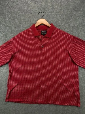 Polo de golf Bolle para hombre grande rojo geométrico manga corta años 60 2 capas mercerizado Foto 1 de 4