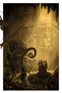 The Goonies Movie Poster Cave Pirate Ship Treasure Giclee Print 12x18 NEW - Picture 1 of 2