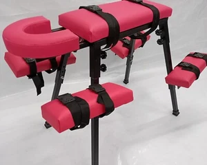 Spanking Bench BDSM Portable Bench Flogging BDSM Bench Pink Color - Picture 1 of 8