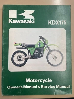 Manual de servicio original Kawasaki KDX175 1980 KDX175-A1 99920-1088-02 Foto 1 de 2
