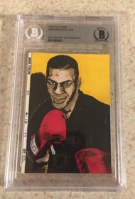 Tarjeta de boceto de arte original Mike Tyson Boxeo Nintendo NES Punch Out WWF 1/1 BASE