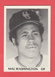 1975 TCMA Minor League Mal Washington - Quad-City Angels