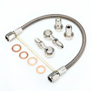 Kit de línea de alimentación de aceite turbo TRITDT para SUBARU WRX con stock Mitsubishi TD04 TD05 30 cm - Imagen 1 de 1