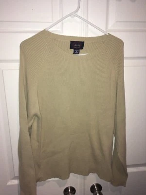 Suéter masculino Allen Solly malha cabo quente bege acastanhado M médio - Imagem 1 de 3