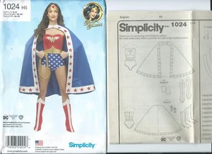 S 1024 sewing pattern WONDER WOMAN OUTFIT sew BUSTIER CAPE BOOT sizes 6~14 UNCUT - Picture 1 of 1