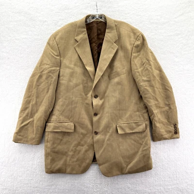 Vintage Chaps Ralph Lauren Blazer Jacket Mens 46T Gold 46x32 Suit Sport Coat 46 - Image 1 of 4