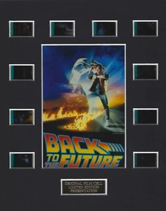 Zurück in die Zukunft 1985 Authentic 35mm Movie Film Cell 8x10 Matted Display w/COA - Bild 1 von 1