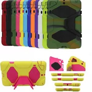 For iPad 6 5 4 3 2 Gen Pro Mini 1 2 3 Air 9.7 Tough Shockproof Hard Case Cover - Picture 1 of 19