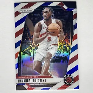 2024-25 Panini Prizm Immanuel Quickly Silver Prizm Red/White/Blue #78 Raptors - Bild 1 von 2
