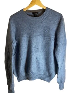 Forte Cashmere Women’s Blue 100% Cashmere Long Sleeve Sweater Size Large - Picture 1 of 5