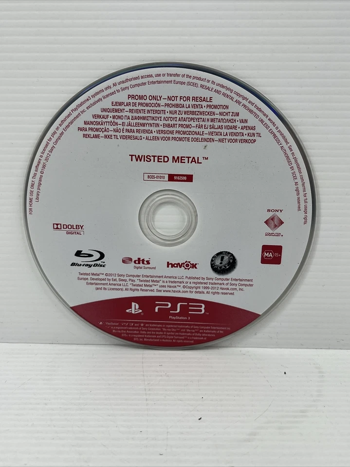Twisted Metal (Sony PlayStation 3) Promo [Full Game] - Free Postage - Image 1 of 1