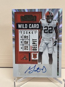 2020 PANINI CONTENDERS GRANT DELPIT #167 VARIATION WILD CARD TICKET AUTO SP