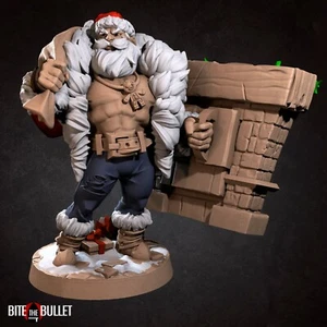Klaus - Sexy Santa Braum mit Kamin - Bite the Bullet - Fantasy D&D Miniatur - Bild 1 von 3