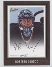 2006-07 Upper Deck Bee Hive 5 x 7 Facsimile Auto Variation Roberto Luongo #4 HOF
