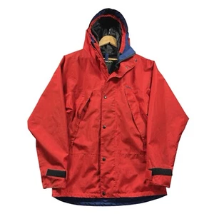 Rohan Stormer Jacket Men’s Small Coat Hooded Zip And Button Red Blue Waterlight - Picture 1 of 17