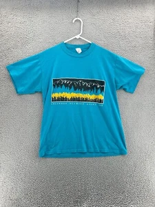 Vintage JERZEES Shirt Men XL COLORADO OUTWARD BOUND 1989 Blue Short Sleeve READ - Picture 1 of 18