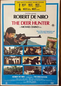 THE DEER HUNTER 1978 Robert De Niro Aussie Cinema Promo Flyer FREE POST - Bild 1 von 1
