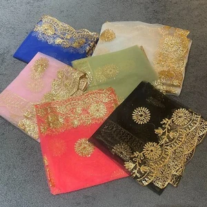 Netzschal/ Dupata | Brautschal | Hochzeitstuch | Hochzeitsgeschenk | Dupatta - Bild 1 von 22