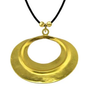 24k GP Precolombian Tairona Hammered Nose Ring Collar| Al otro lado del charco - Imagen 1 de 5