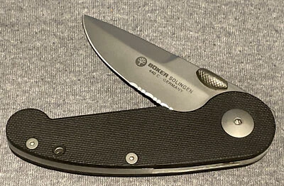 Boker G10 Super Liner Partially Serrated Blade 2-3/4" blade  BO2081 DISCONTINUED - Image 1 of 4