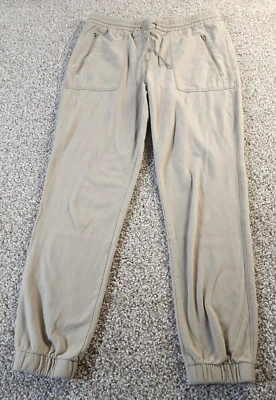 Pantalones de chándal C&C California para mujer beige S algodón spandex elástico D4128 28x27" Foto 1 de 4