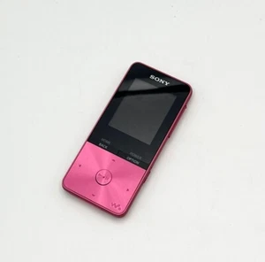 Reproductor de audio mp3 Sony NW-S315 Walkman 16 GB rosa vivo probado japonés - Imagen 1 de 3