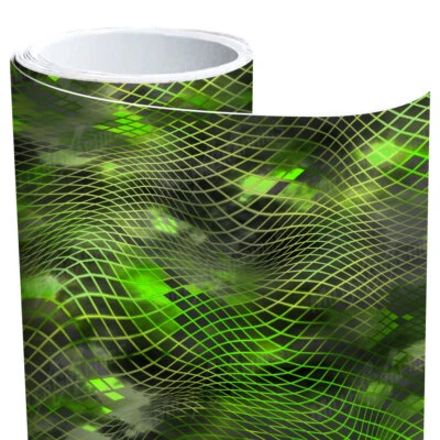 Hoja de rollo de vinilo envolvente Camo Asper "verde y negro" 3M - muchos tamaños disponibles Foto 1 de 4