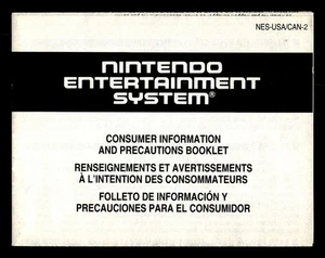 Nintendo NES Consumer Information and Precautions Booklet [NES-USA/CAN-2] - Bild 1 von 2