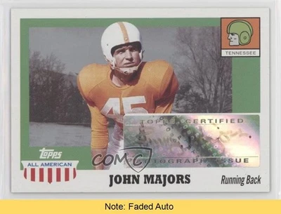 2005 Topps All American Retired Edition John Majors #A-JMA Auto READ - Image 1 of 3