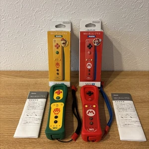 Nintendo Wii Remote Controller Motion Plus Mario Bowser 2 Set Box Tested Japan - Picture 1 of 12