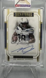 National Treasures Signatures 2018 Holo Gold Auto Melvin Gordon 10/10 eBay 1/1 - Imagen 1 de 2