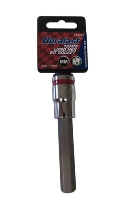 1/2-Inch Drive 12mm Hex Bit Extra Long Socket Duralast 76-027 - Image 1 of 3