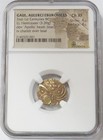145 BC GOLD GAUL FIRST GALLIC WAR WITH ROMANS EL-HEMISTATER NGC CH XF 4/5 4/5
