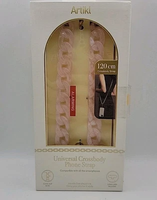 Bandolera Universal Cadena Teléfono / Correa / Rosa Brillante / Longitud 47.24" Nuevo Foto 1 de 4