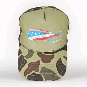 Pure Lure Mahi Foamie Camouflage Snapback Trucker Mesh Back Hat/Cap - Picture 1 of 10