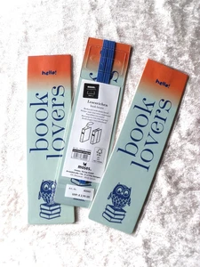Lesezeichen "BOOK LOVERS", mit Gummiband  -  NEU - Bild 1 von 1